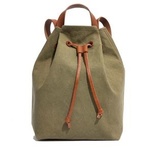 Madewell Olive Canvas backpack